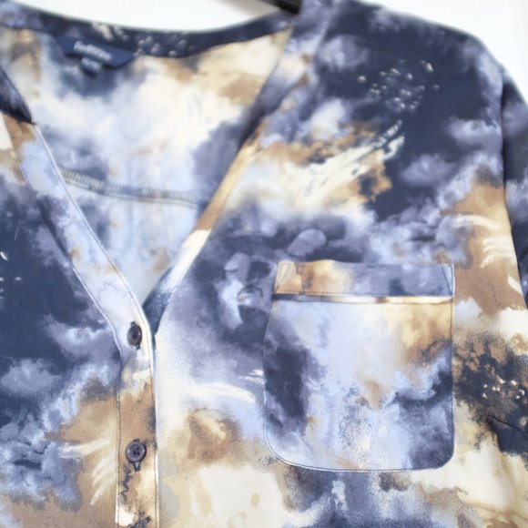 COPY - Reitmans abstract rolled sleeve blouse XXL - Picture 5 of 9